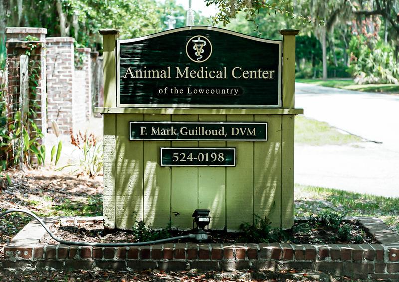 Carousel Slide 6: Animal Medical Center of the Lowcountry Exterior Sign